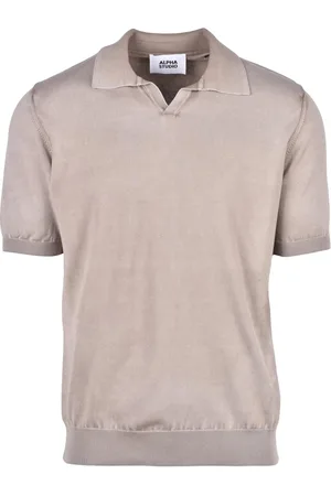 ALPHA STUDIO Tops, Heren, , 3Xl, Katoen, Katoen Polo Gebreide Top