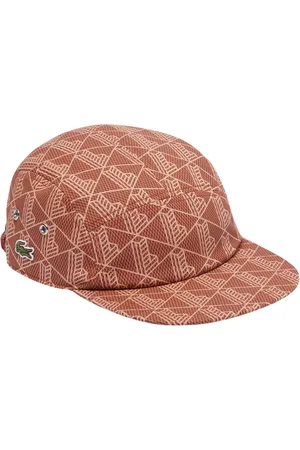Lacoste Accessoires, unisex, Bruin, M, Katoen, Bruine zonneklep geïnspireerd door archieven