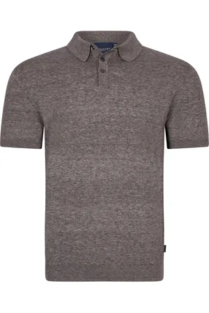 Cavallaro Napoli Tops, Heren, Bruin, XL, Bruine Polo Shirt