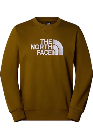 The North Face Sweatshirts & Hoodies, Heren, Groen, XL, Katoen, Hooded Cotton Knit Sweatshirt