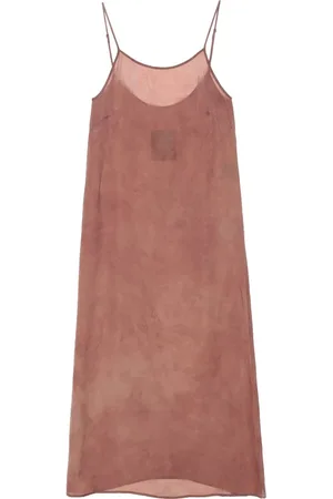 UMA WANG Kleedjes, Dames, Roze, M, Roze Roze Jurk met Lage Rug