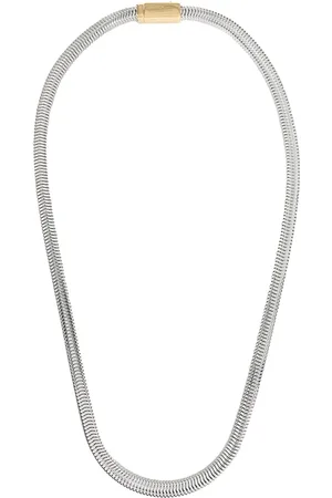 Jil Sander Accessoires, Dames, Grijs, ONE Size, Serpentine Ketting Halsketting