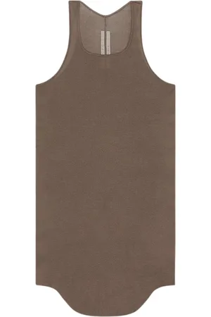 Rick Owens Tops, Heren, Bruin, XL, Heren Mode T-shirt