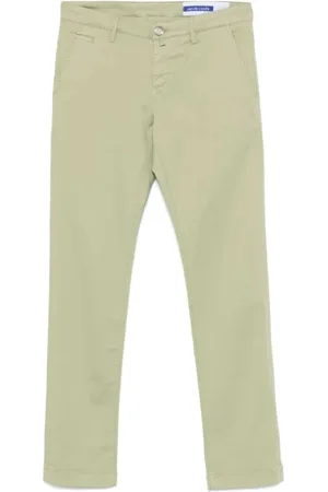 Jacob Cohen Broeken, Heren, Groen, W36, Denim, Slim Fit Denim Jeans