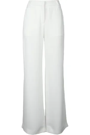 Costume National Broeken, Dames, Wit, S, Polyester, Moderne Polyesterbroek