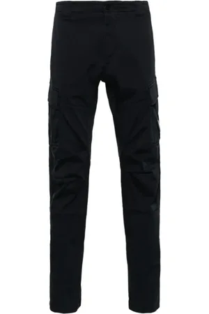 C.P. Company Broeken, Heren, Zwart, XL, Katoen, Cargo Lens Broek voor Mannen