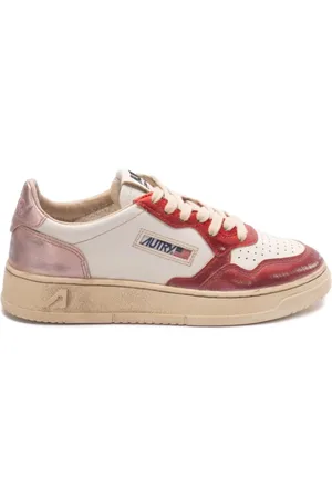 Autry Schoenen, Heren, Veelkleurig, 45 EU, Suède, Lage Sneaker in Wit en Bruin Suède