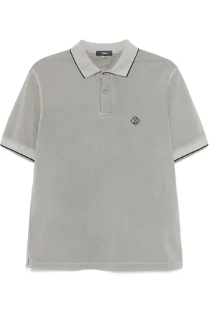 HERNO Tops, Heren, Grijs, M, Stijlvolle Polo Shirt voor Mannen