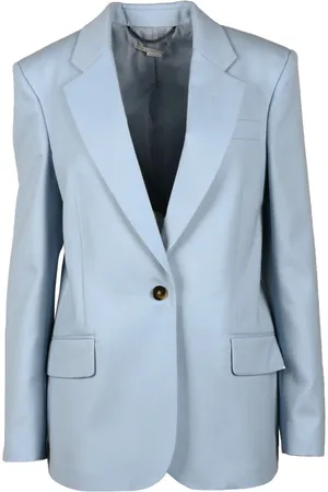 Stella McCartney Jassen, Dames, Blauw, S, Wol, Wollen Jas