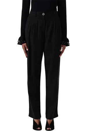 Twin-Set Broeken, Dames, Zwart, S, Stijlvolle Broeken