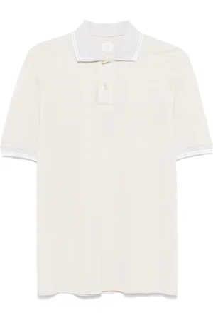 ELEVENTY Tops, Heren, , XL, Katoen, Polo Shirt met Streep Detail