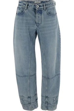 Jil Sander Jeans, Dames, Blauw, S, Denim, Slim fit denim jeans