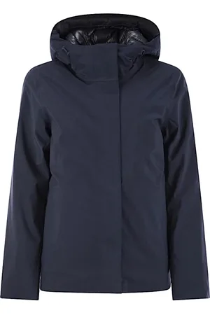 K-Way Jassen, Dames, Blauw, 2Xl, Polyester, Stijlvolle Jas voor Alle Seizoenen
