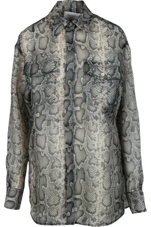 Sportmax Blouses & Shirts, Dames, Veelkleurig, M, Organza, Doorschijnende Organza Blouse