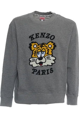 Kenzo Sweatshirts & Hoodies, Heren, Grijs, XL, Perle Ss 25 Sweatshirt Klassieke Pasvorm