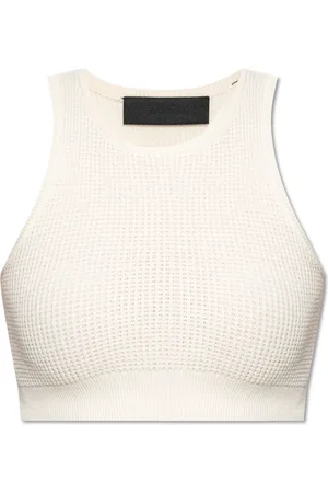 FEAR OF GOD Tops, Dames, Wit, S, Polyester, Ribgebreide Top