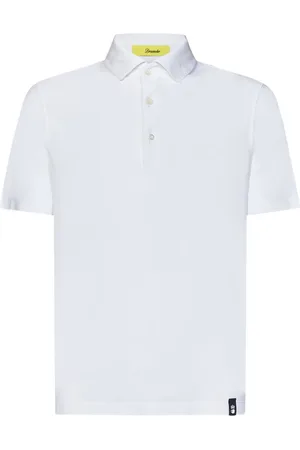 DRUMOHR Tops, Heren, Wit, 2Xl, Katoen, Polo Shirts