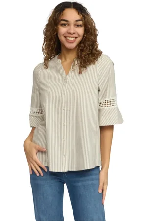 2-Biz Blouses & Shirts, Dames, , L, Elegante Vania. Sp 25 Shirt Sand