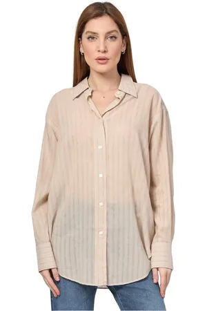 HUGO BOSS Blouses & Shirts, Dames, , L, Gestreepte Casual Shirt