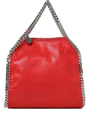 Stella McCartney Tassen, Dames, Rood, ONE Size, Leer, Falabella Tote Tas