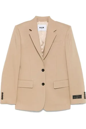 Msgm Jassen, Dames, , S, Jas met Knoopsluiting Zakken