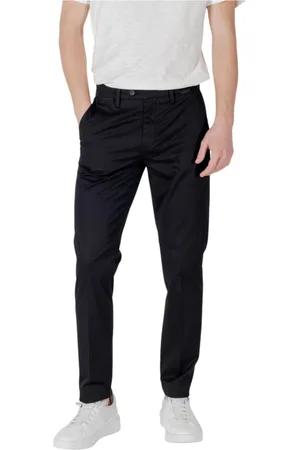 Antony Morato Broeken, Heren, Zwart, W36, Katoen, Slim Fit Katoenen Broek voor Mannen