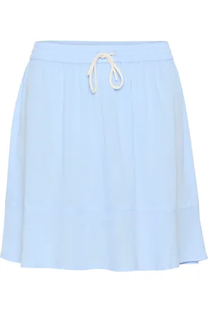 Saint Tropez Rokken, Dames, Blauw, XL, Sportieve Chambray Rok