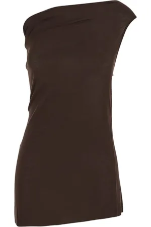 Rick Owens Tops, Dames, Bruin, XS, Athena T Top