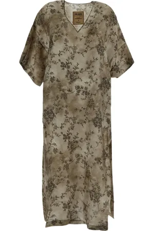 UMA WANG Blouses & Shirts, Dames, Veelkleurig, L, V-hals Tuniek Jurk voor Vrouwen