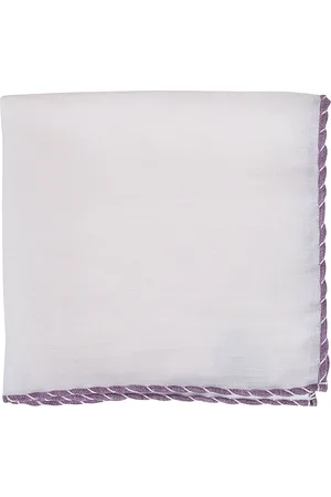ELEVENTY Accessoires, unisex, Wit, ONE Size, Linnen, Linnen Geborduurde Clutch
