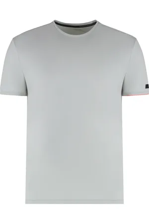 RRD Tops, Heren, Grijs, S, Katoen, Crew-neck Katoenmix T-shirt met Zijsplitten