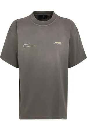 Represent Tops, Heren, Groen, S, Katoen, Groene Logo Print T-shirts en Polos