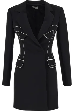 Elisabetta Franchi Kleedjes, Dames, Zwart, M, Elegante Damesjurk Mode