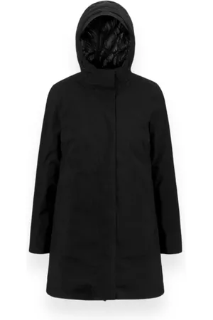 K-Way Mantels, Dames, Zwart, L, Polyester, Thermo Heavy Winterjas