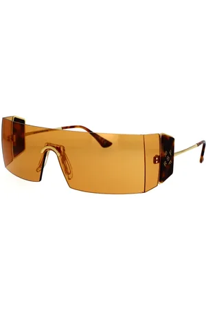 Retrosuperfuture Accessoires, unisex, Geel, ONE Size, Oranje Planeet Zonnebril