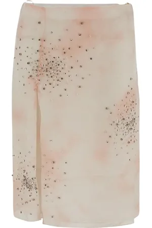 Des Phemmes Rokken, Dames, Veelkleurig, L, Rok met split en strass