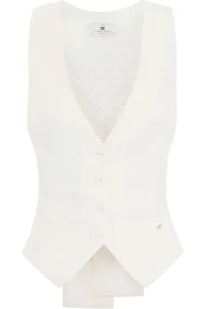 Elisabetta Franchi Jassen, Dames, Wit, XS, Witte Jassen voor Vrouwen