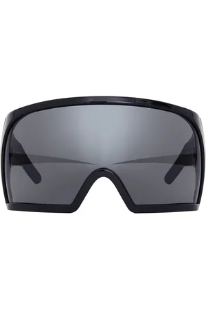 Rick Owens Accessoires, unisex, Zwart, ONE Size, Zwarte zonnebril Kriester stijl