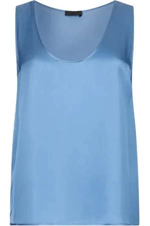 Liu Jo Tops, Dames, Blauw, XS, Blauwe Top voor Moderne Vrouwen