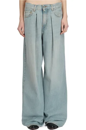 haikure Jeans, Dames, Blauw, W27, Denim, Smaragdblauwe Denim Broek