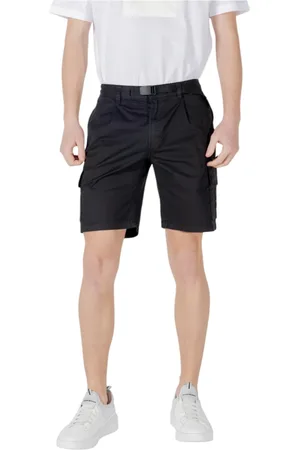HUGO BOSS Korte broeken, Heren, Zwart, W34, Katoen, Moderne Bermuda Shorts voor Mannen voor de Zomer