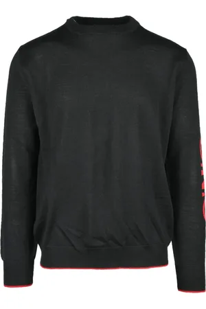 Costume National Truien, Heren, Zwart, L, Wol, Maglia