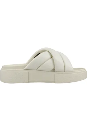 Tommy Hilfiger Schoenen, Dames, Wit, 37 EU, Flatform Sandal Slippers
