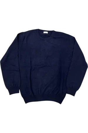 Malo Truien, Heren, Blauw, M, Donkerblauwe Cashmere Herentrui