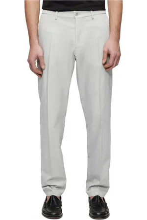 Drykorn Broeken, Heren, Grijs, L, Klassieke broek met elastische taille