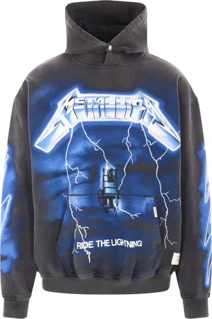 Represent Sweatshirts & Hoodies, Heren, Grijs, XL, Katoen, Antraciet Hoodie Lange Mouw Zak