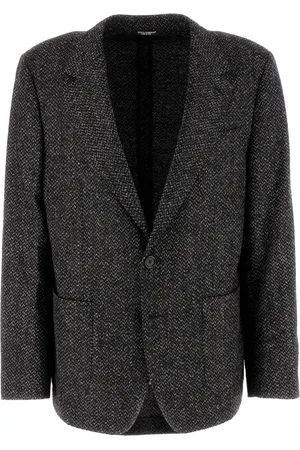 Dolce & Gabbana Jassen, Heren, Grijs, L, Wol, Stijlvolle Jassen en Vesten Collectie