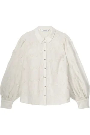 Summum Woman Blouses & Shirts, Dames, , M, Katoen, Bloemen Katoenen Longsleeve Blouse