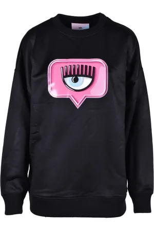 Chiara Ferragni Sweatshirts & Hoodies, Dames, Zwart, S, Katoen, Maglia