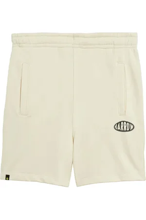 BARROW Korte broeken, Heren, Wit, S, Katoen, Witte katoenen Bermuda shorts